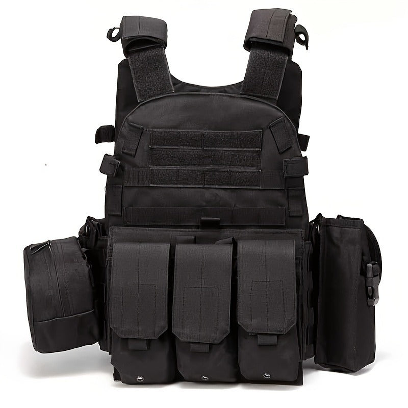 Tactical MOLLE Vest 6094 Adjustable Combat Chest Rig with Multi-Pocket System for Outdoor Hunting Training Airsoft CS Wargame Hiking Camping - product image 10