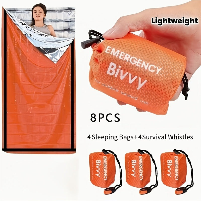 Lightweight Foil Space Blanket for Camping & Hiking | Emergency Thermal Blanket Survival Sleeping Bag