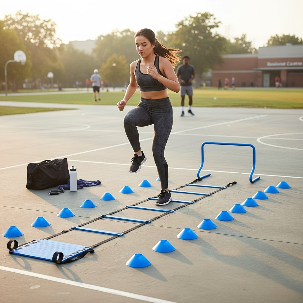 Speed & Footwork Drills with Carry Bag – Agility Ladder Training Set - product image 4
