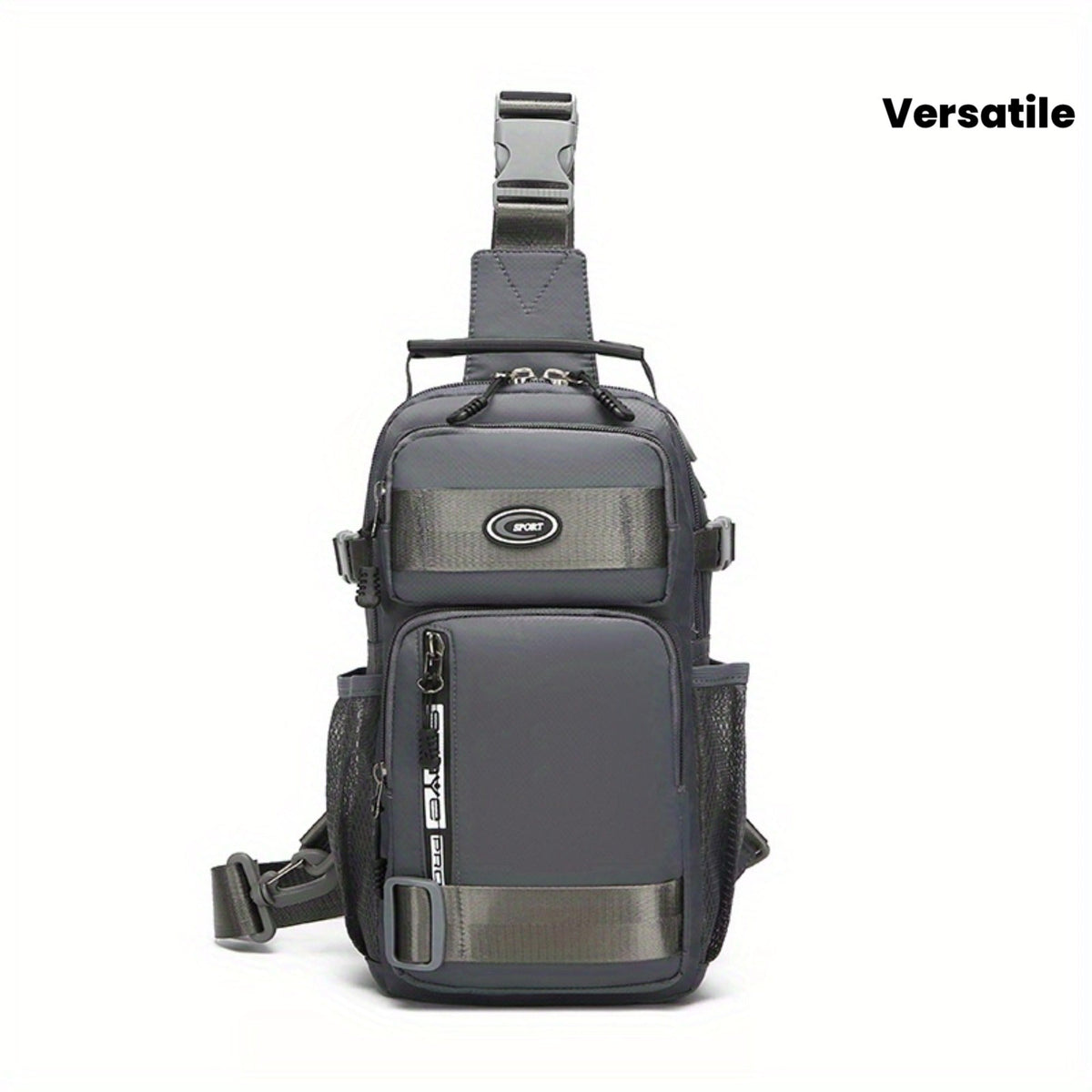 Crossbody Chest Bag Unisex Multipurpose Shoulder Sling Bag with Adjustable Strap Zipper Closure Multifunctional Carry Styles for Daily Use Travel Outdoor Black - product image 6