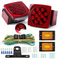 Utility Trailer Lights for Boat, RV & Truck Under 80", Complete Wiring Harness, License Plate Bracket, Corrosion-Resistant Tail & Turn Signal Lights | LED - product image