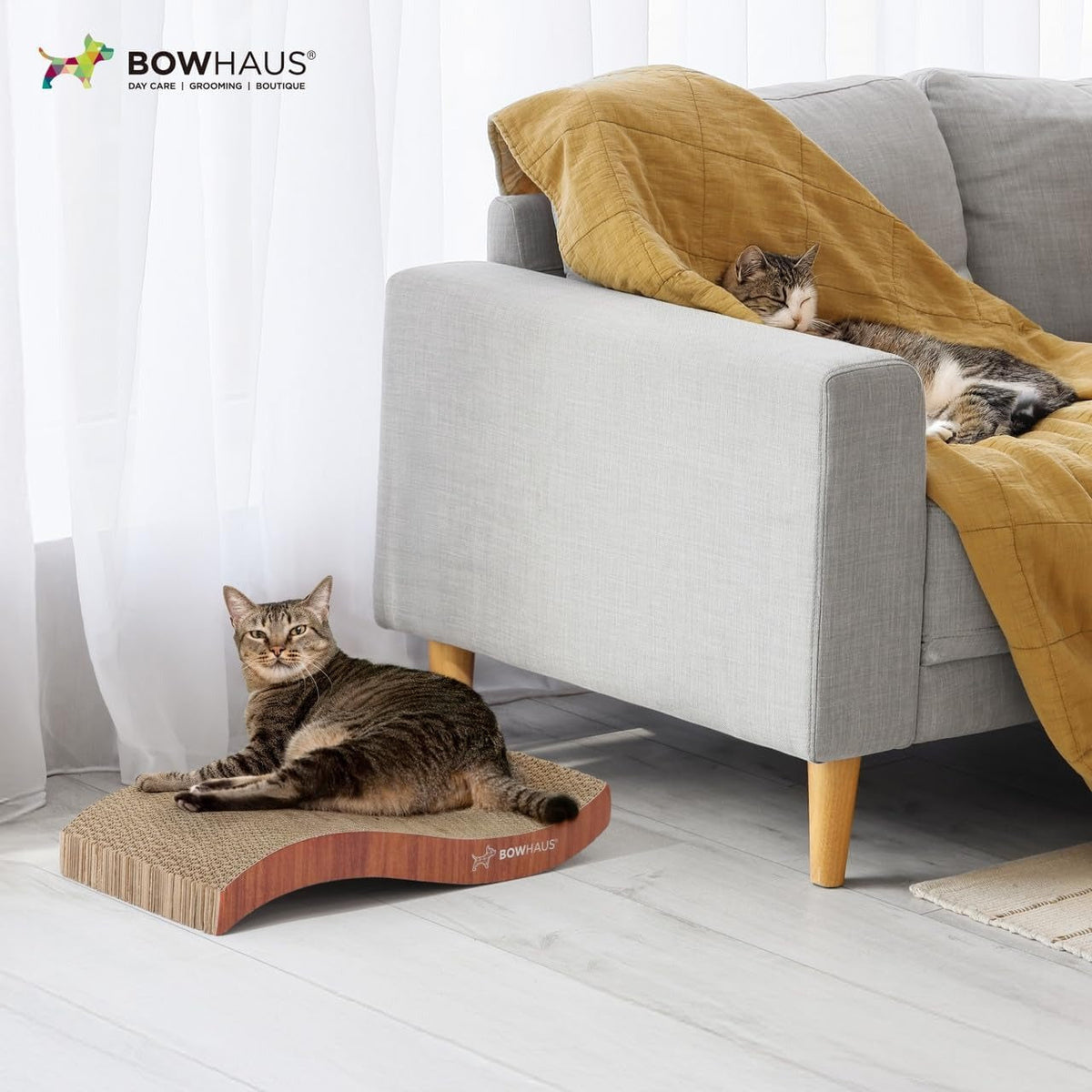 Cat Scratcher Lounger Reversible – Large Cardboard Cat Scratching Pad & Board for Indoor Cats, 5-Layer Durable Construction, Double-Sided Scratch Surface - product image 8