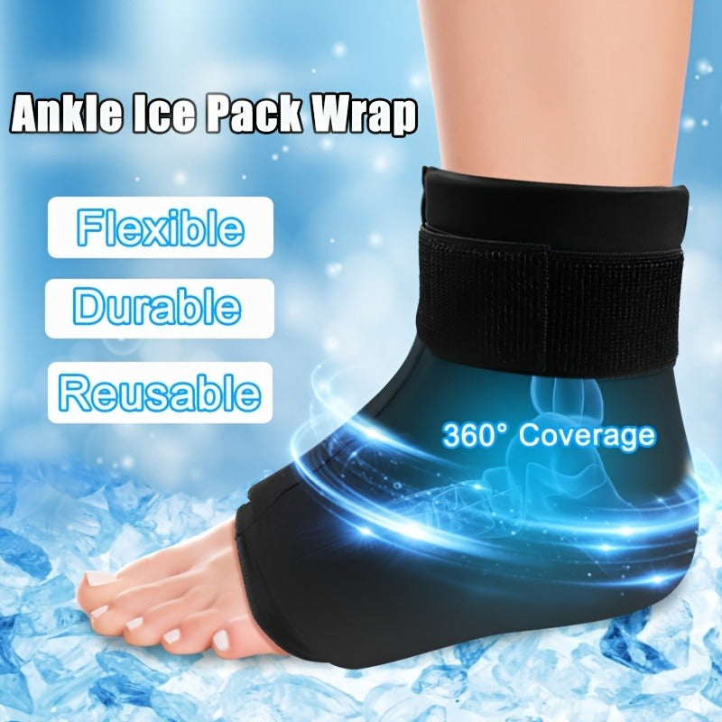 Ankle Ice Wrap Reusable Gel Ice Pack Hot Cold Compress Adjustable Strap for Everyday Use - product image 6