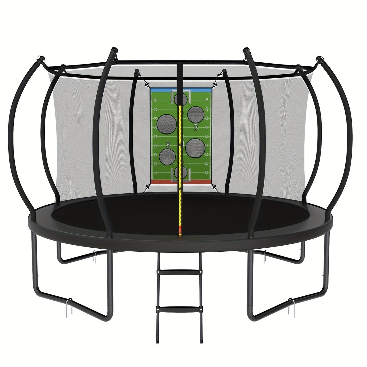 Outdoor Trampoline with Safety Enclosure Net Football Toss Game 8 10 12 14FT Round Backyard Trampoline for Kids Adults Indoor Outdoor Party Play - product image 7