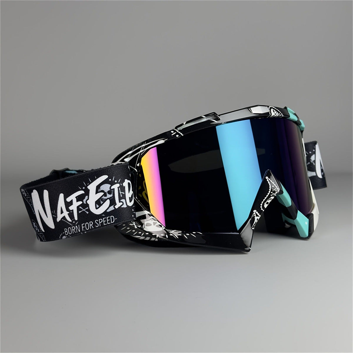 TPU Frame PC Lens Mirror Coating, Thick Foam Pad, Adjustable Strap, 28+ Color Styles, Adult Snow Goggles for Skiing & Snowboarding, Great Gift | Ski Goggles Set with Black Headband