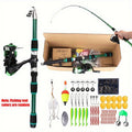 Fishing Rod and Reel Combo Complete Tackle Set with Line Soft Bait & Hooks Fast Action Freshwater Saltwater Fishing Kit for Beginners Adults for Everyday Use - product image