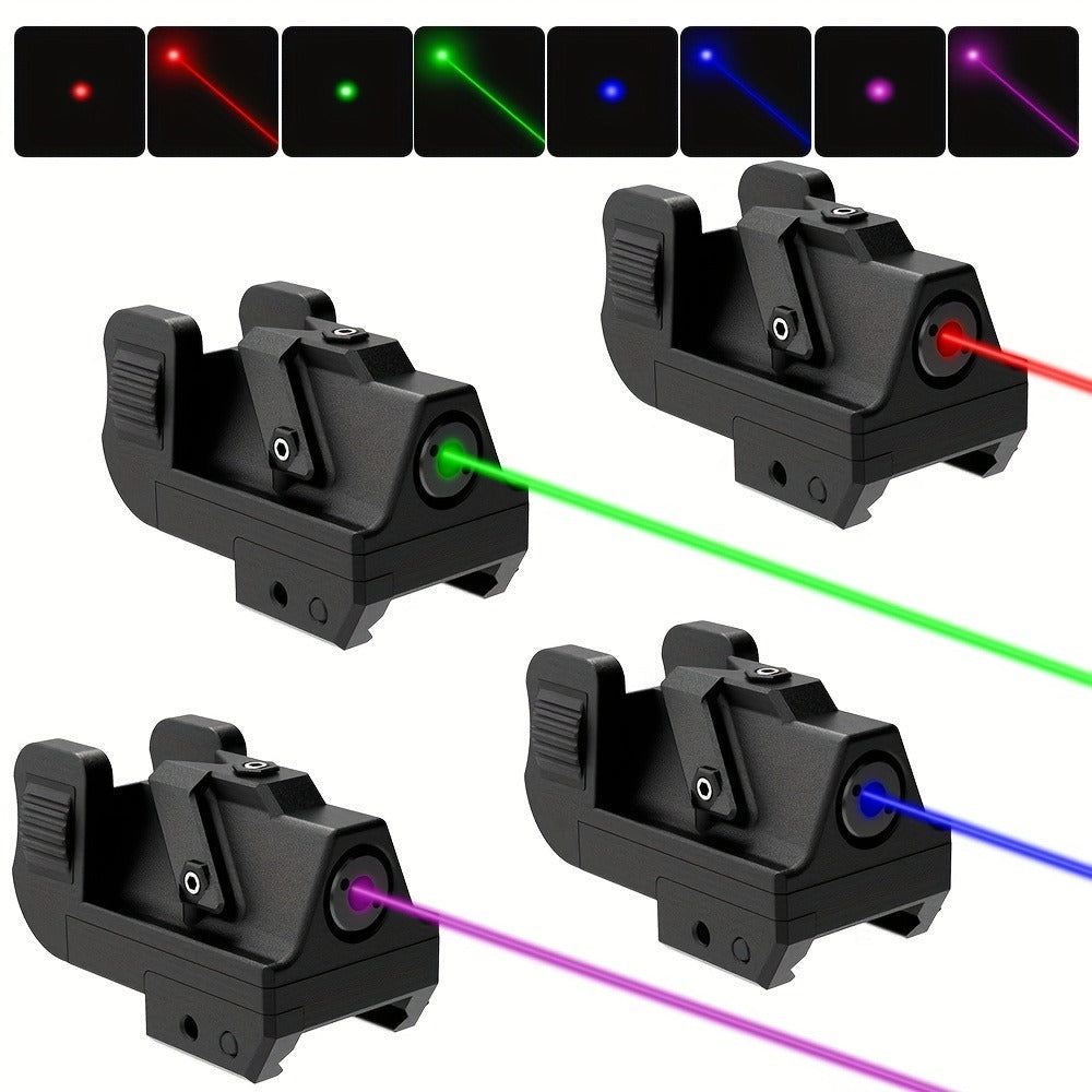 Green Red Blue Laser, CNC Aluminum, Low Profile, USB Rechargeable, 5-Hour Runtime, Fits Space-saving & Full-Size Handguns | Laser Sight for Picatinny Rail Pistols
