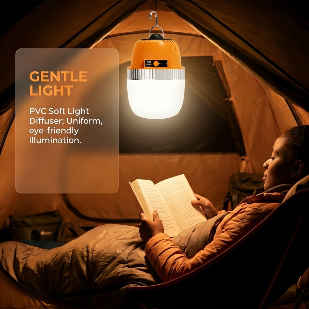 Rechargeable LED Camping Lantern with Power Bank USB Outdoor Hanging Tent Light Built-in Battery Emergency Lamp for Camping BBQ Hiking Patio Backpacking - product image 17