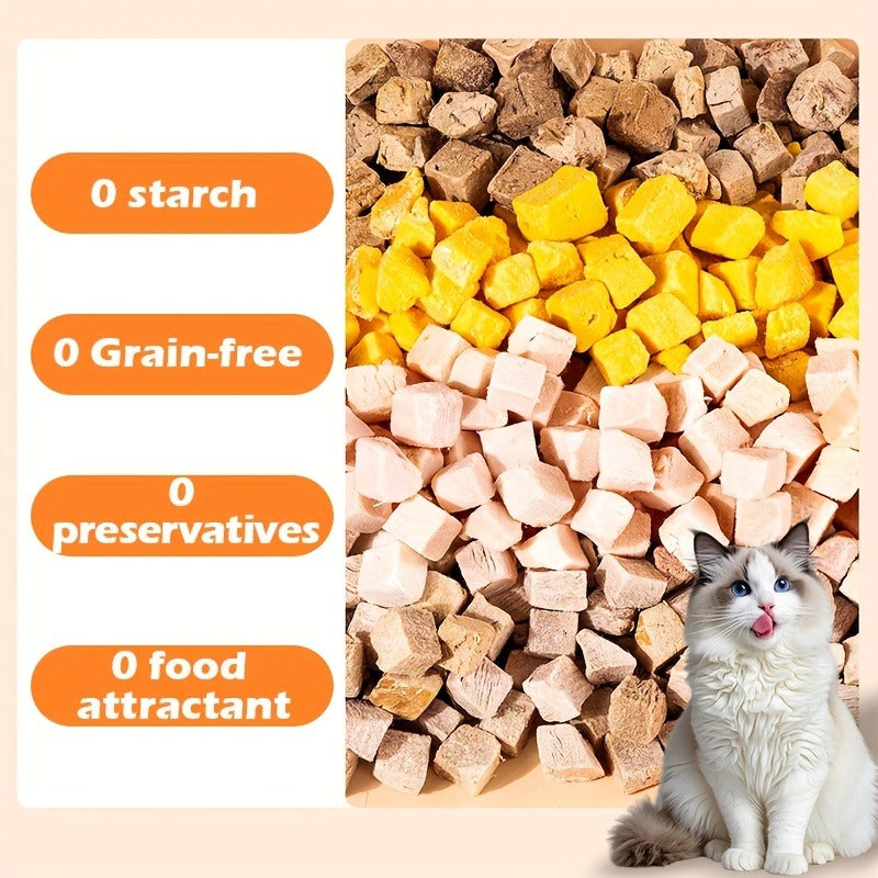 Freeze-Dried Dog Treats 150g Triple Combo – Beef Liver, Chicken & Egg Yolk Grain-Free High Protein Crunchy Bites for Small Dogs, Puppies, Poodles & Bichons - product image 4