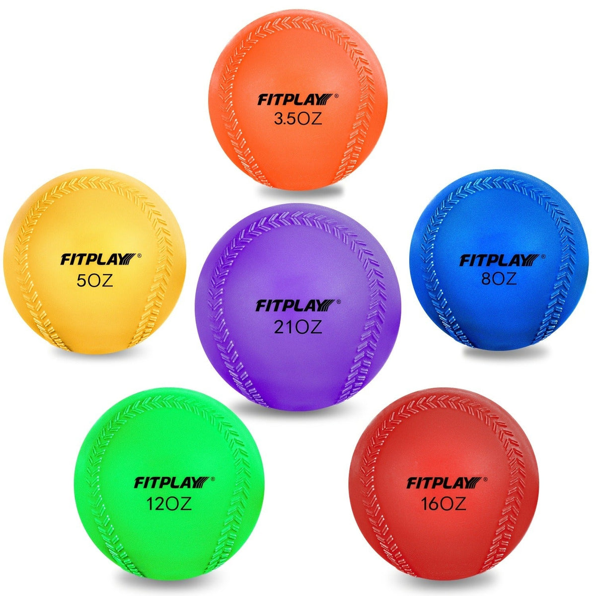 Weighted Ball Set of 6 with Mesh Bag & Air Nozzle | PVC - product image 2