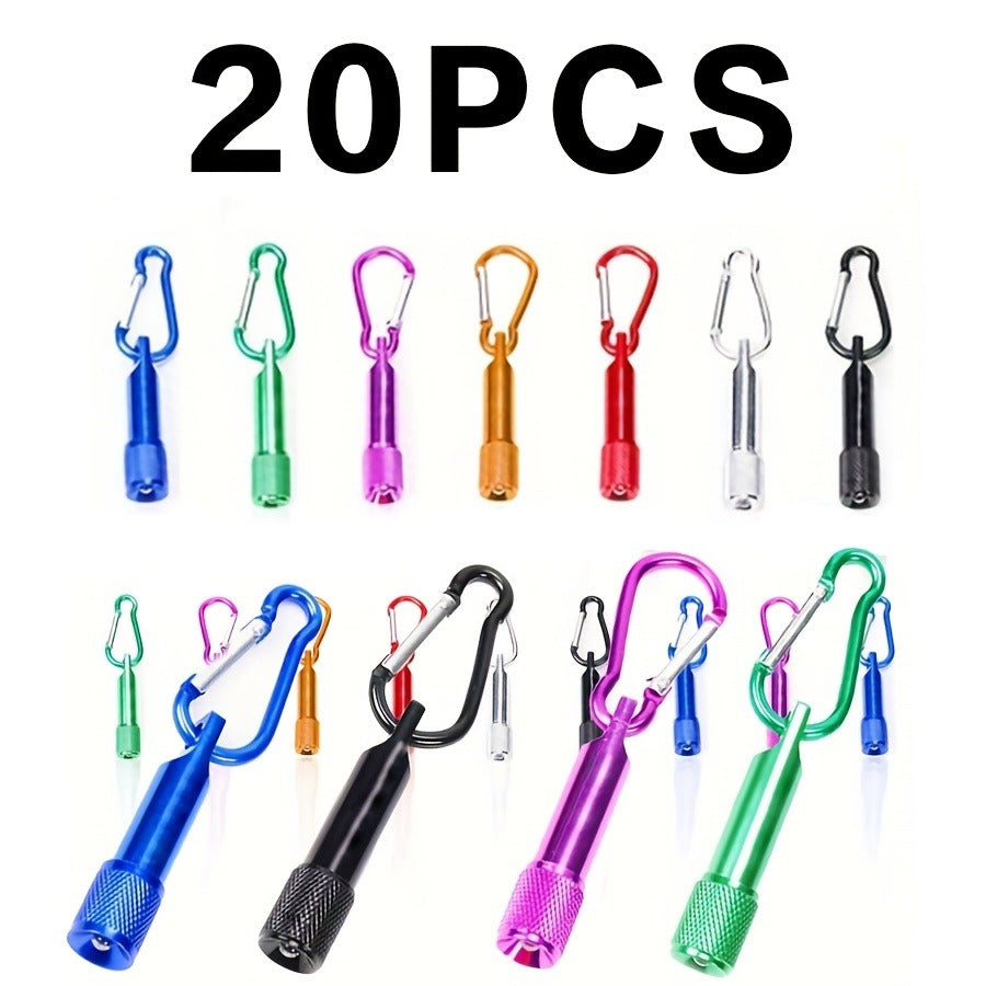 Mini Keychain Flashlight Bulk 20 Pack – LED Key Chain Light Tiny Pocket Torch Multicolor – Small Flashlight Set for Outdoor Camping Hiking Emergency Everyday - product image 4