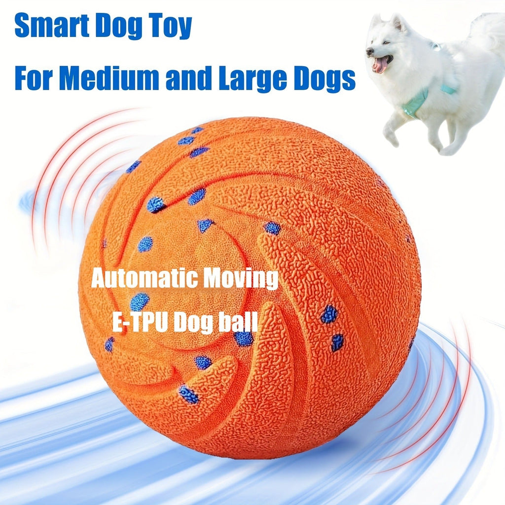 Automatic Moving Dog Ball Toy – Smart Motion-Activated Rolling & Rotating Ball for Medium Large Dogs, E-TPU Sturdy Bouncy Enrichment Toy for Dog Stimulation - product image 7