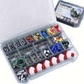 Fishing Accessories Kit 228 Piece Complete Fishing Set with Tackle Box Hooks Sinkers Swivels Lures Essential Gear for Freshwater Saltwater Anglers Gift for Men - product image