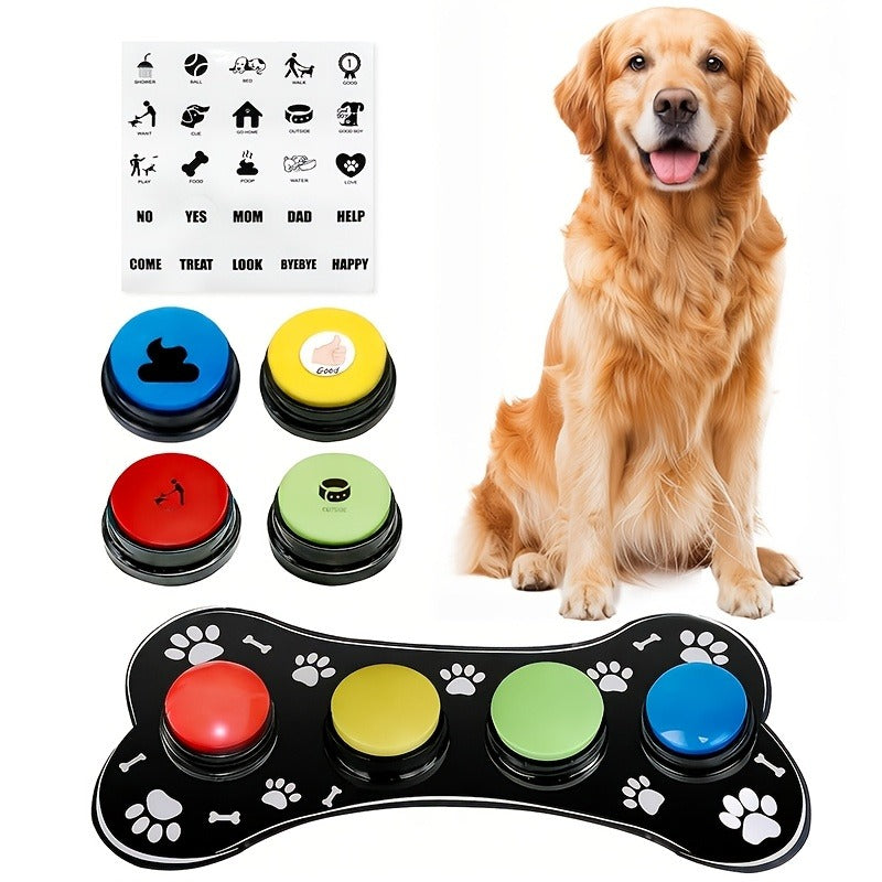 Pet Training Buttons with Mat, Recordable Dog Talking Button Set, Durable Easy-Clean, No Battery Required – Dog Communication Buttons for Talking - product image 3
