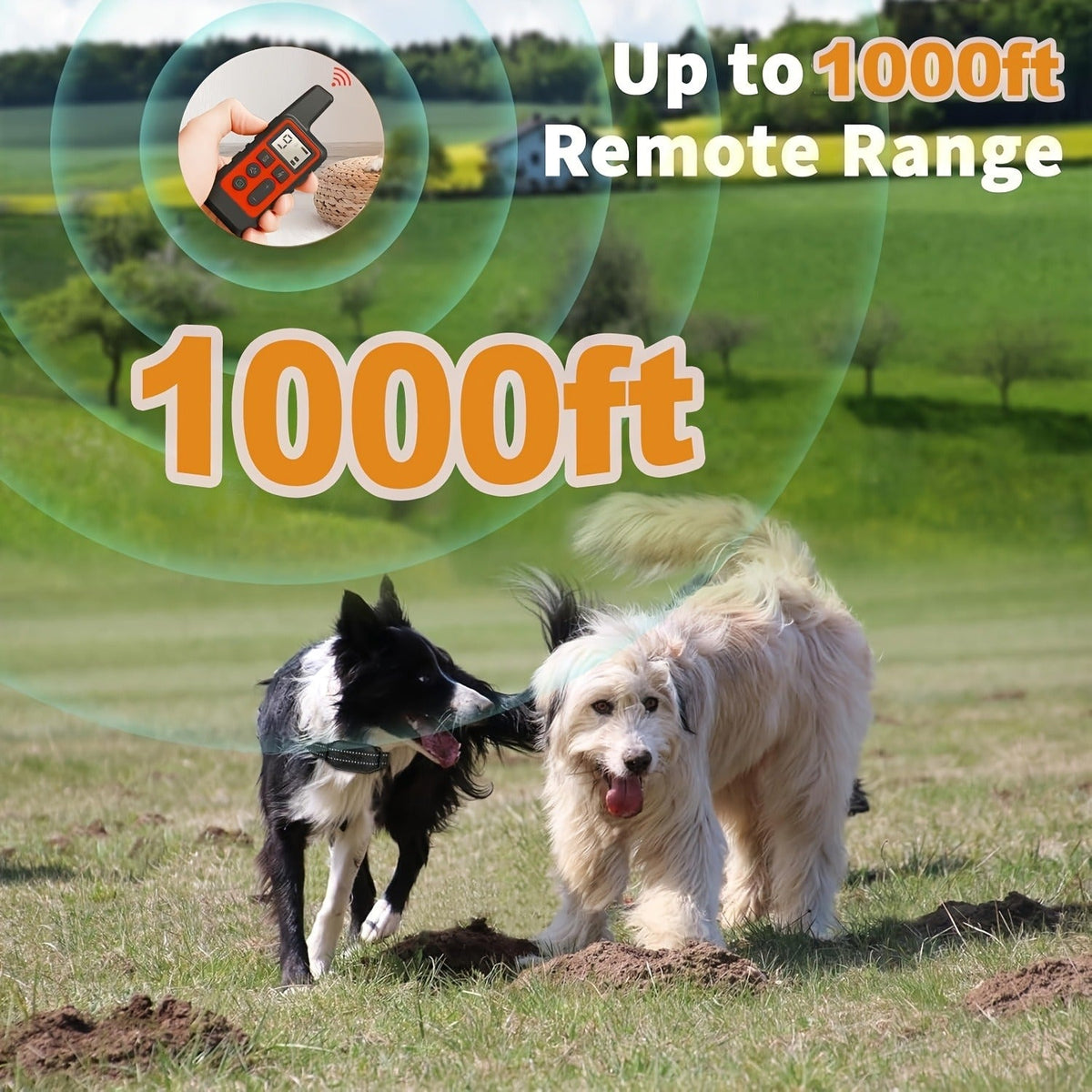 Rechargeable Dog Training Collar with Sound, Vibration & Shock Modes, 500m Range for Small Medium Large Dogs (Red & Black) – Bark Control Collar with Remote - product image 4