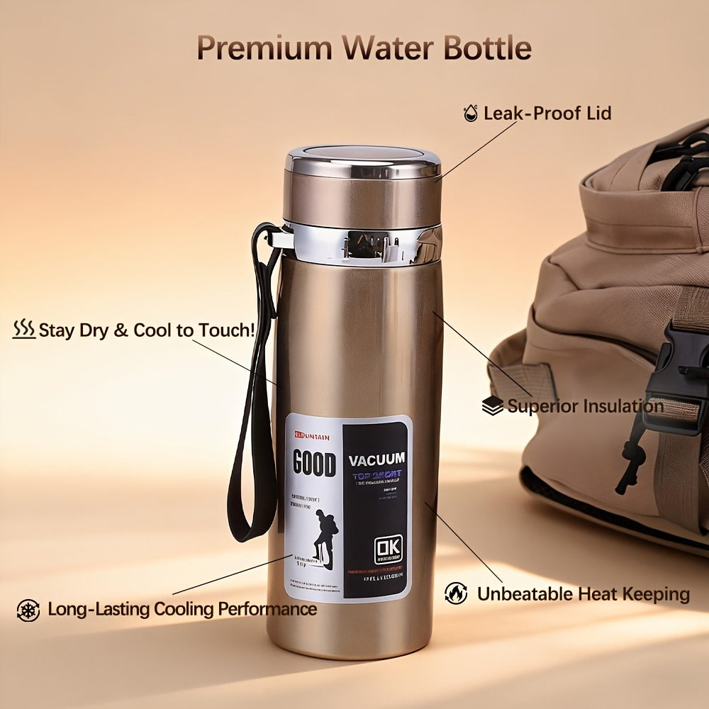 Double Wall Vacuum Flask with Leak-Proof Lid, Wide Mouth, Keeps Drinks Hot & Cold All Day for Camping, Hiking & Travel – Insulated Water Bottle 1000ml 316 - product image 4