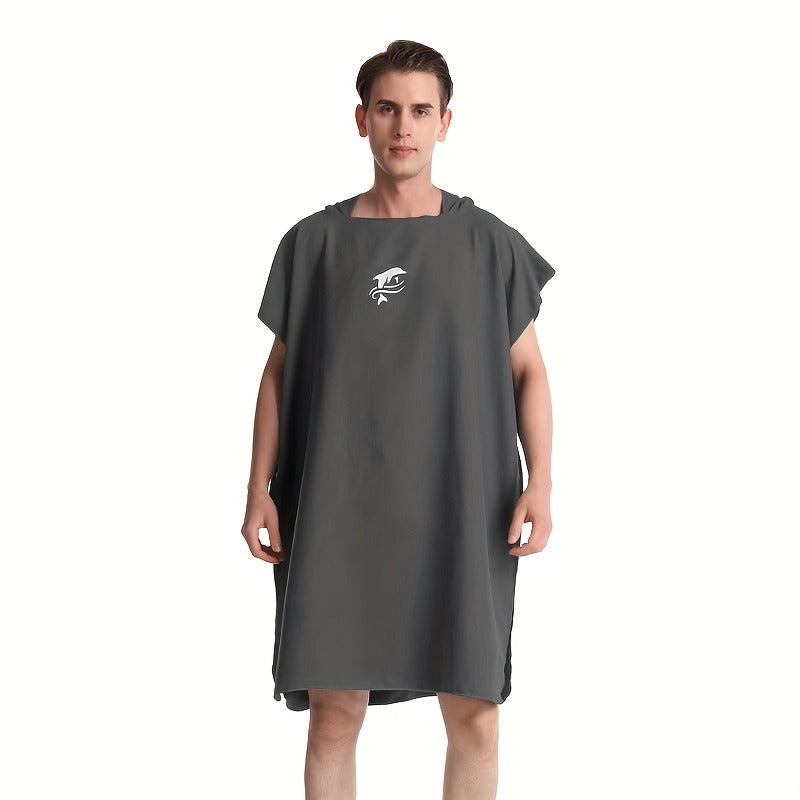 Quick-Dry Surf Poncho Towel Robe | Microfiber Beach Wrap with Shark Graphic, Super Absorbent Changing Robe for Swimming, Surfing & Travel, One Size Fits All - product image 8