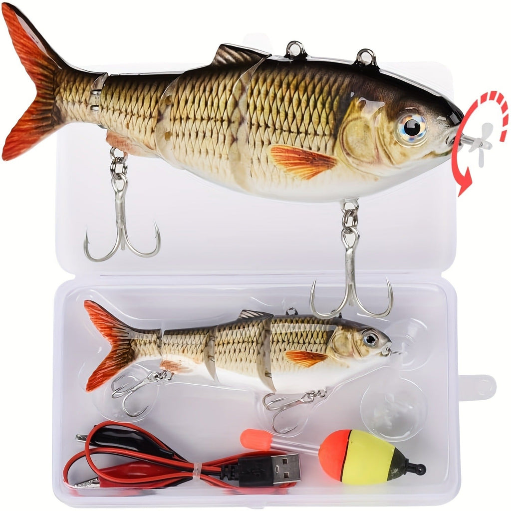 Multi-Jointed Wobbler Swimming Fishing Bait, Realistic Robot Fish Lure for Bass Pike Perch, Ice Fishing & Winter Fishing Gift for Men – Electric Robotic - product image 4