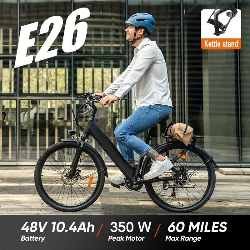 350W Motor, 48V 10.4Ah Battery, 60-Mile Range, Dual Shock Absorbers & LCD Display – Electric Mountain Bike 26" - product image 13