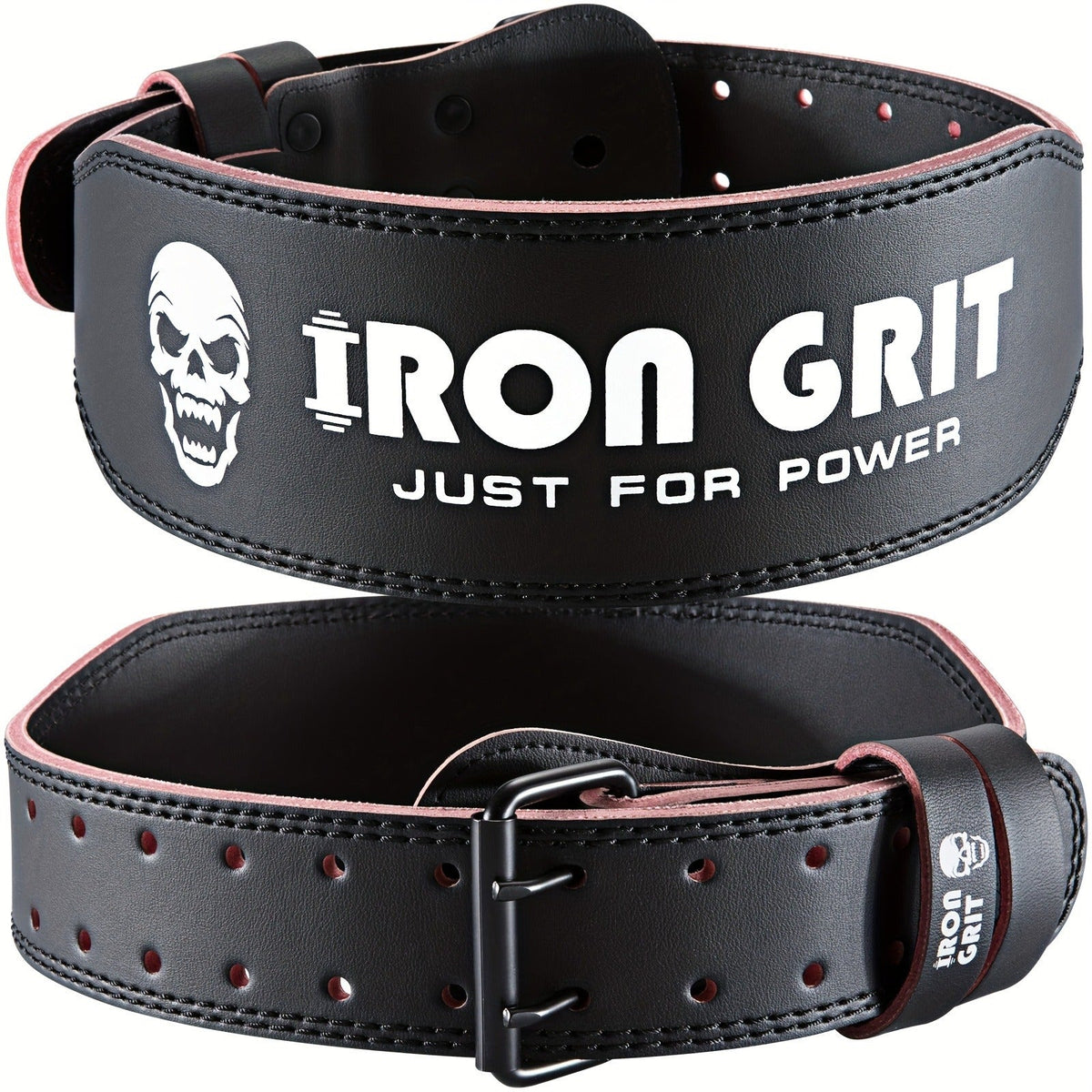 Men's Weight Training Protective Gear M & L | Weightlifting Belt Cowhide Leather Lumbar Support for Powerlifting, Squats & Deadlifts