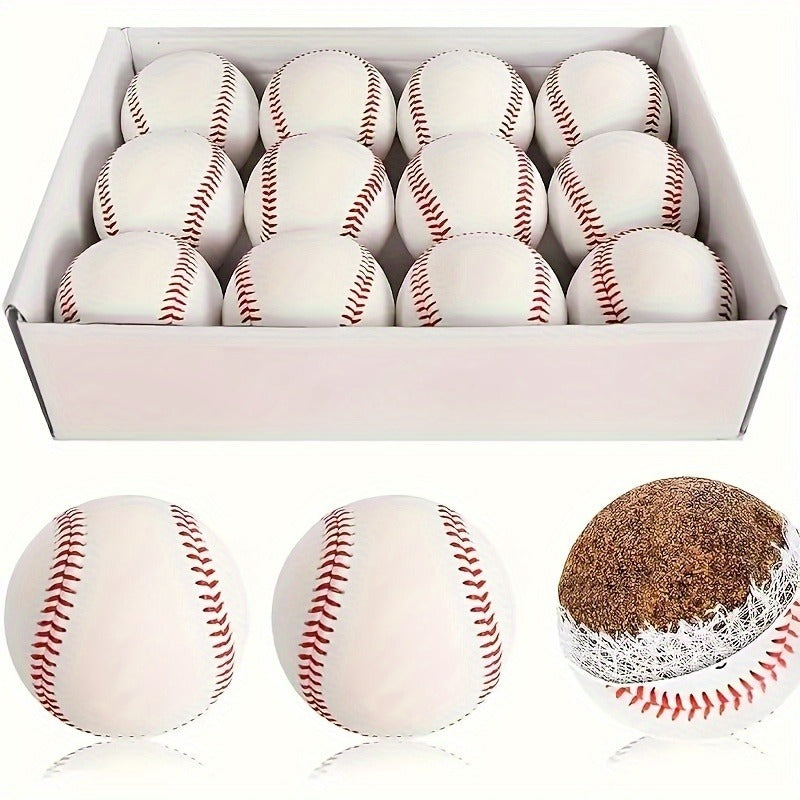 Standard Size Softballs for Adults Youth Beginners Outdoor Sports – 12-Pack Practice Baseballs for Batting Pitching & Training - product image 6