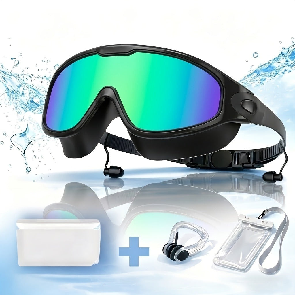 Anti-Fog Swimming Goggles Set | UV Protection, Earplugs & Nose Clip - product image 7