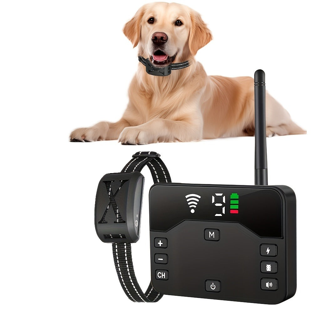 Wireless Dog Fence System with Remote Training Collar – 2.4GHz 800ft Range, 9-Level Adjustable, Containment System for Small Medium Large Dogs, 1/2/3 Dogs - product image