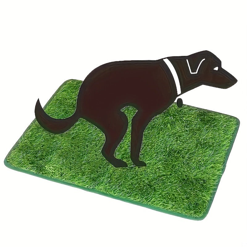 Washable Artificial Grass Mat, Anti-Odor, Indoor Outdoor Pet Toilet Pad for Dogs Cats, M & L Sizes | Reusable Dog Potty Training Pad - product image