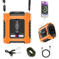 Wearable Neck Fan Rechargeable 10000mAh | 5-in-1 Carry-along USB Fan 22000RPM Brushless Motor | LED Power Indicator | 5 Wind Speeds | Built-in Flashlight - product image 6