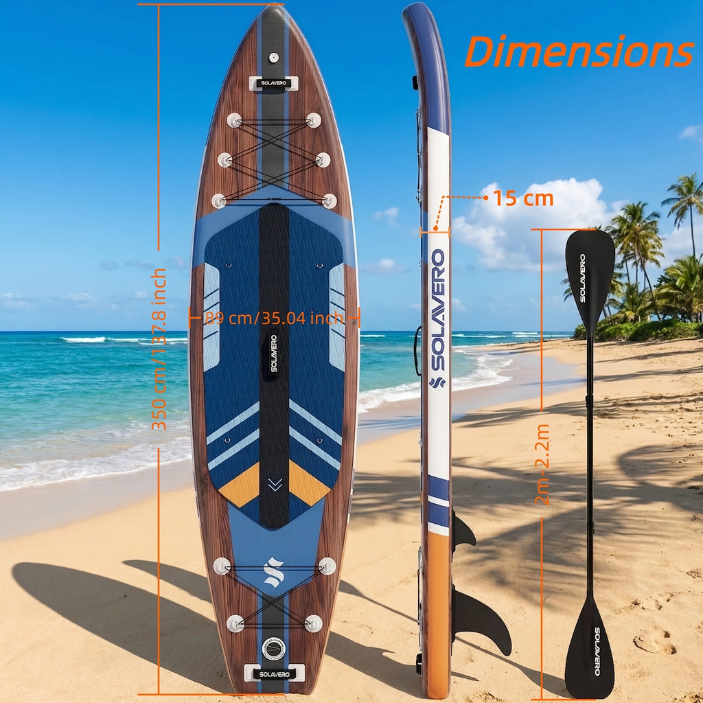 Stand Up Paddle Board Inflatable SUP 10'6" & 11'6" – Non-Slip EVA Deck, 180kg Capacity, All-in-One Accessories Kit with Pump, Adjustable Paddle, Ankle Leash - product image 7