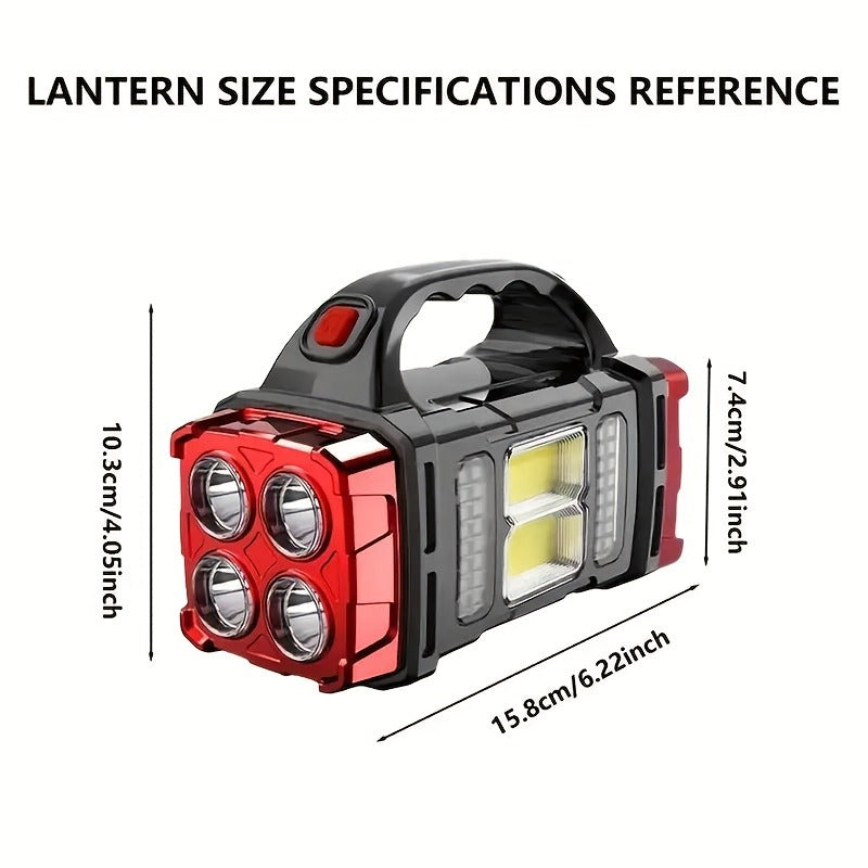 Rechargeable Solar Flashlight 2000 Lumen LED Torch with Power Bank USB-C Charging for Camping Hiking Outdoor Emergency for Patio & Backyard Use - product image 5