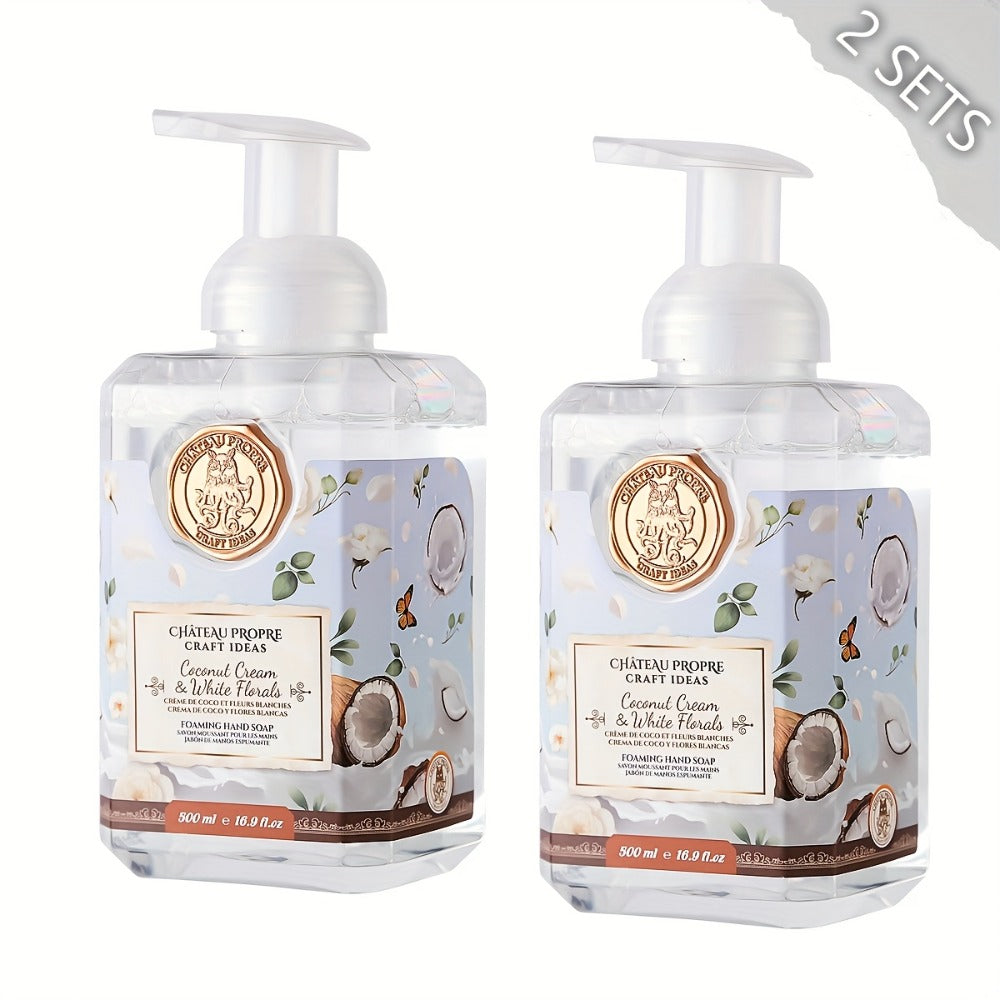 Foaming Hand Soap 500ml Moisturizing Gentle Foam Soap 8 Scents Vanilla Coconut Citrus Floral Fruity Deeply Hydrating Soft Hands All Skin Types Bathroom Kitchen Bedroom Office 1PC 2 - product image 15