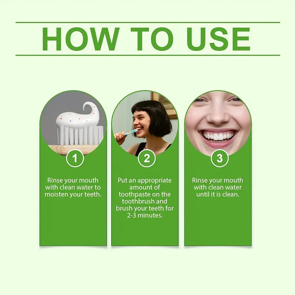 Natural Toothpaste 3-Pack – Herbal Mint Formula for Sensitive Gums & Teeth, Long-Lasting Freshness, Gentle Deep Cleaning Dental Care for Men & Women, Sleek Tube Design with Natural - product image 12