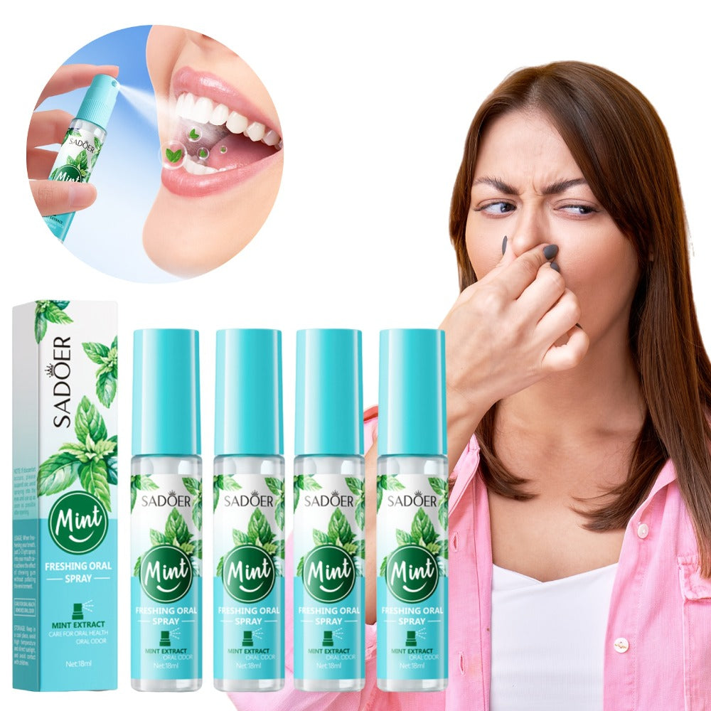 Mint Breath Spray with Tea Tree Essence Portable Oral Freshener — Fast-Acting Compact Pocket-Size Mouth Spray for On-the-Go Fresh Breath, Available in 2-Pack & 4-Pack Gift Set - product image 4