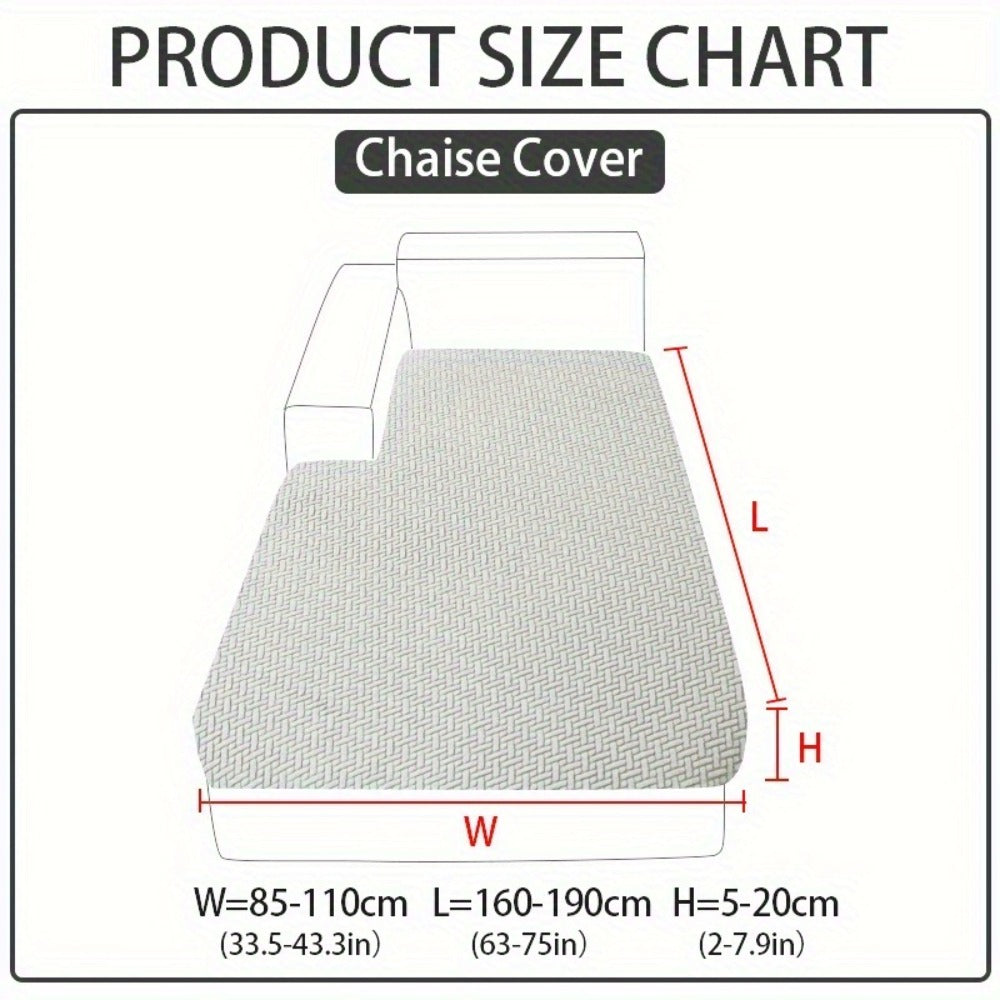Jacquard Stretch Sofa Cover Non-Slip | Elastic Wear-Resistant Couch Slipcover, Polyester Jacquard Fabric, 1 to 4 Seat Sectional L-Shape, Armrest Backrest, Machine Washable - product image 23