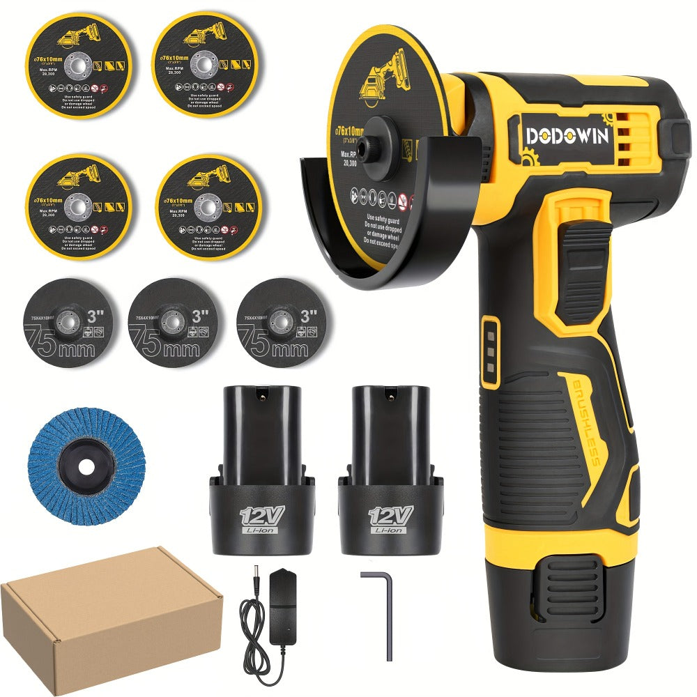 Mini Cordless Angle Grinder 19500RPM – Electric Grinding Polishing Tool for Metal Wood Stone Concrete | Lithium Power Grinder with Battery Options - product image 9