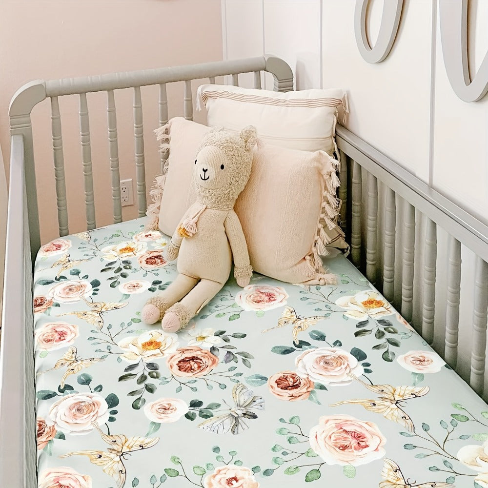 Fitted Sheet 2 Pack Super Soft Microfiber Mattress Cover Cute Animal Flower Pattern Pink Flower Whale Deer Home Travel Machine Washable Unisex Christmas Gift - product image 6