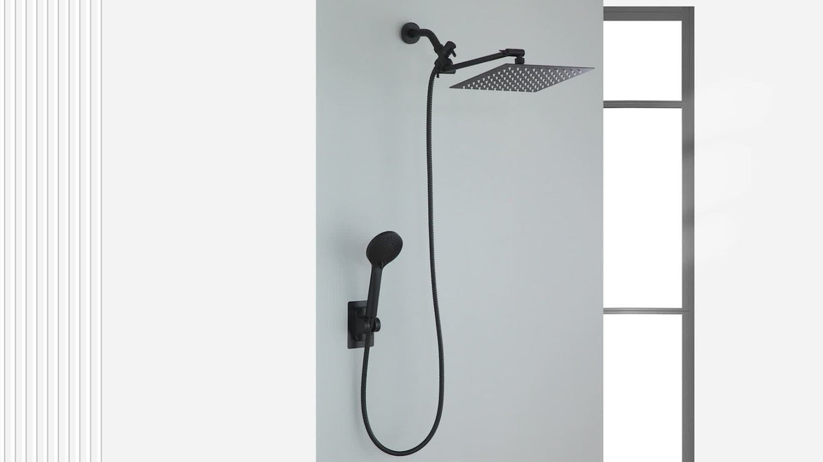 Rain Shower System with Handheld Shower Head – High Pressure Rainfall Showerhead Combo Copper Diverter Anti-Clog 8 10 12 Inch - product image 12