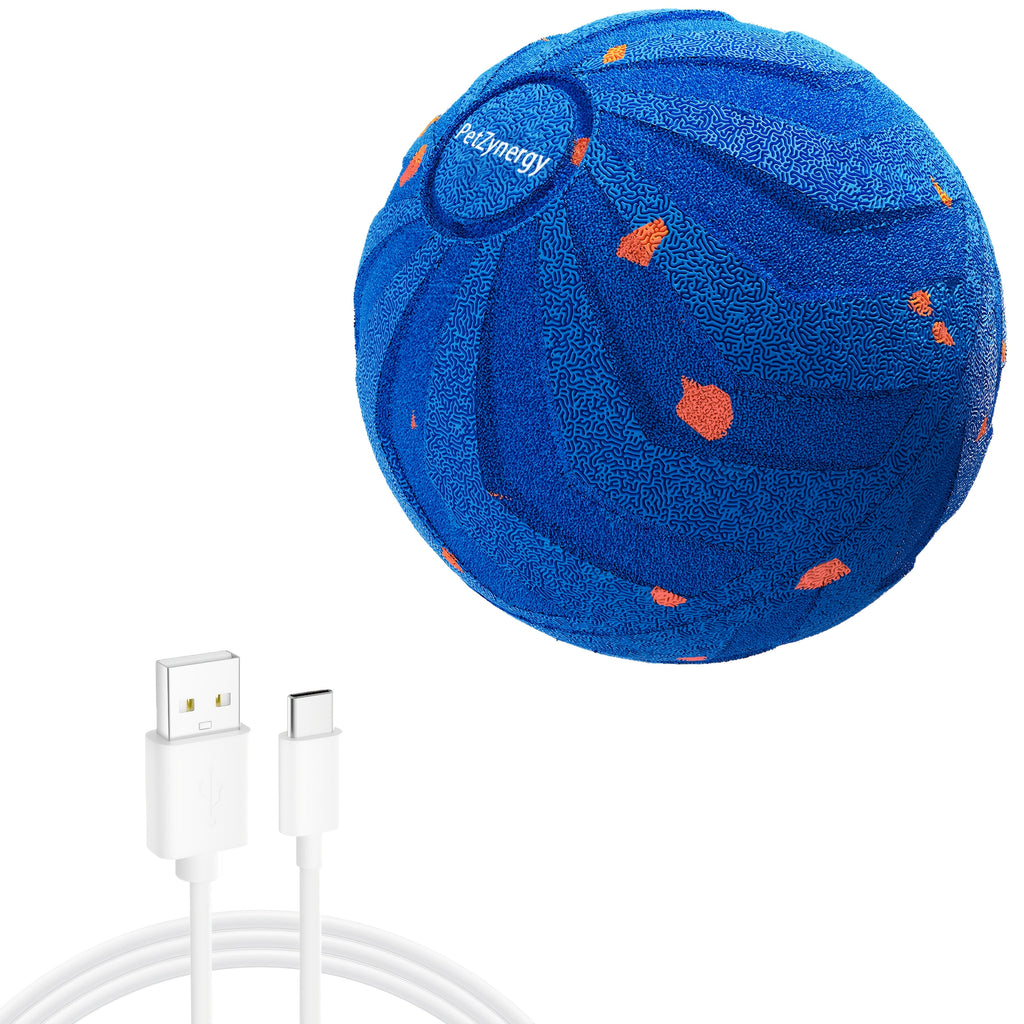 Interactive Dog Ball Toy USB Rechargeable – Automatic Bouncing Rolling Spinning Ball with Sleep Mode & Tap-to-Play, Smart Self-Moving Dog Toy for Indoor Play - product image 3