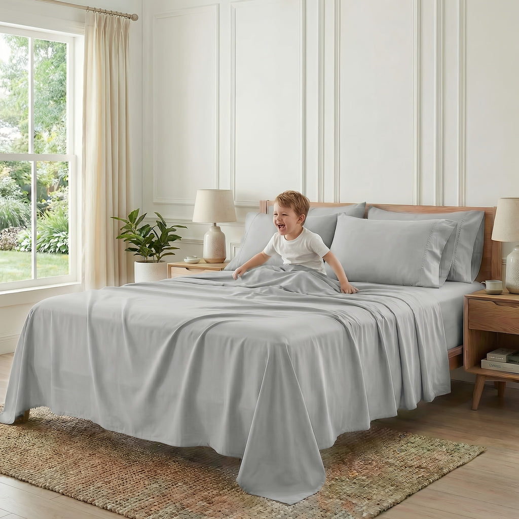 Extra Deep Pocket Bamboo Fiber Sheets Set- Breathable & Skin-friendly Bed Sheets- Luxury Bed Sheet Set- Soft, Wrinkle Free & Comfy-easy To Care For and - product image 2