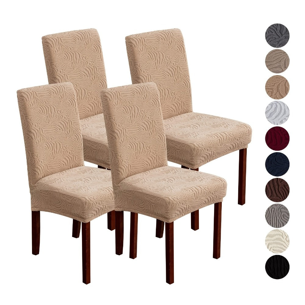 Dining Chair Covers Stretch Jacquard Slipcovers Removable Washable Chair Protector for Kitchen Hotel Restaurant Set of 4 or 6 - product image 12