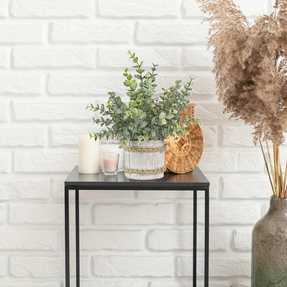 Fake Plants Artificial Plants Indoor 4-Pack Small Potted Greenery in Paper Pulp Pots | Faux Plants for Shelf Desk Home Office Farmhouse Bathroom Decor | Low-Maintenance Artificial  - product image 2