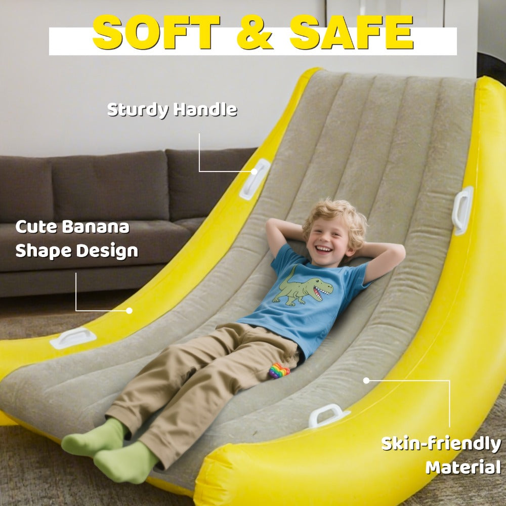 Portable Inflatable Sofa with Pump No Assembly Required Indoor Outdoor Folding Chair Bed Camping Backyard Patio Lightweight PVC Spot Clean Adults Kids Gift - product image 2