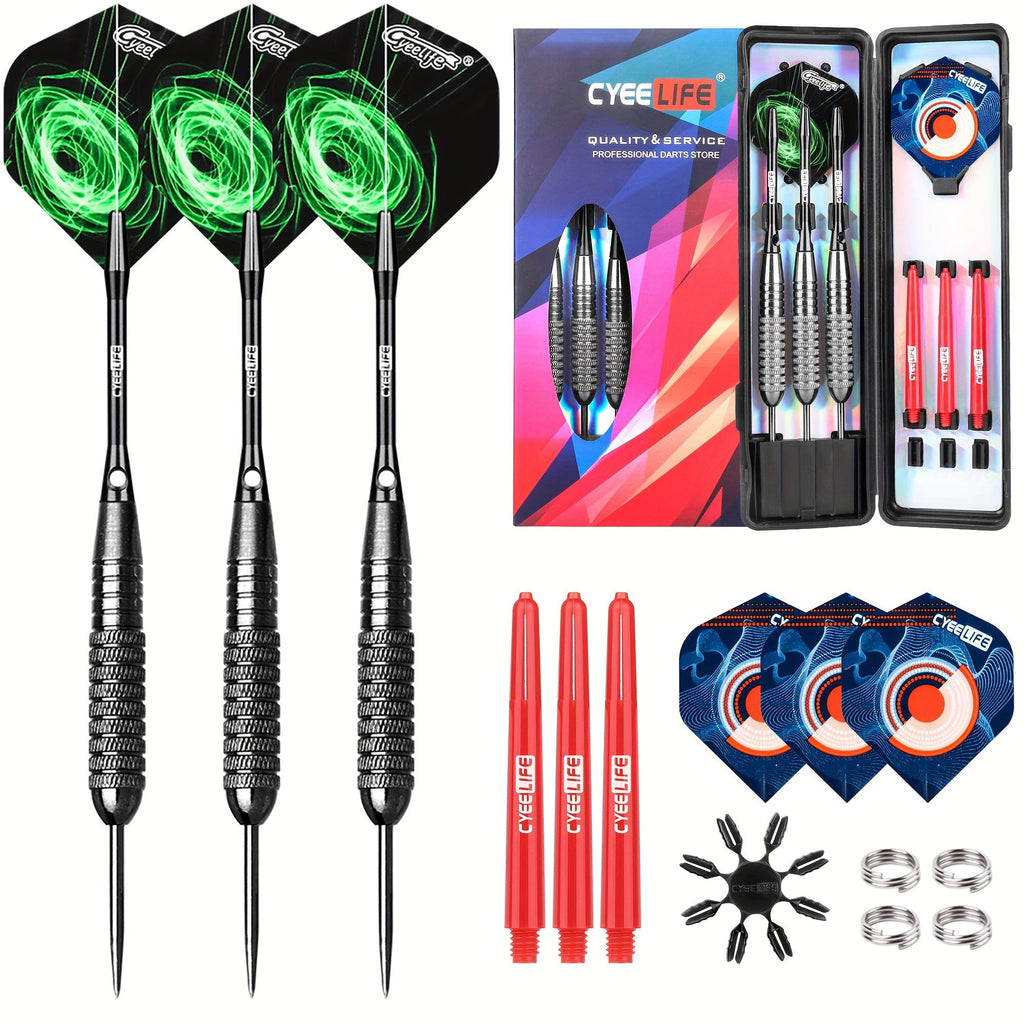 Aluminum & PVC Shafts, Extra Replacement Flights & Plastic Protectors, Complete Dart Accessory Kit for Dartboard Practice | Professional Steel Tip Darts Set - product image