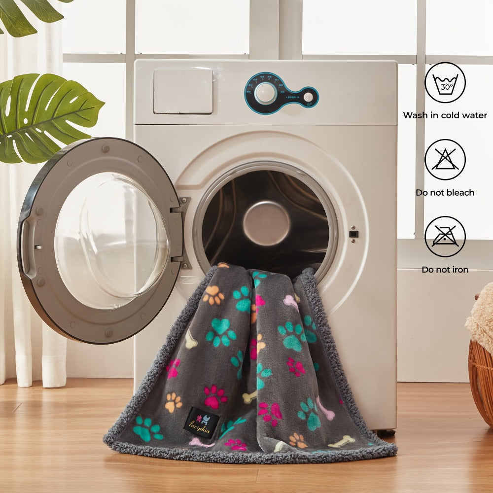 Waterproof Pet Blanket – Reversible Liquid-Proof Coral Fleece Dog Blanket for Couch, Sofa & Bed, Furniture Protector, 2 Patterns - product image 8