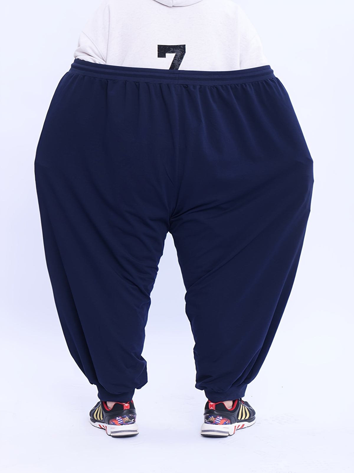 Men's Plus Size Casual Sports Trousers 2XL-9XL - Loose Fit, High Stretch, Zipper Closure, All-Season Comfort, Weekend Casual Attire, Casual Sports Apparel - product image 5