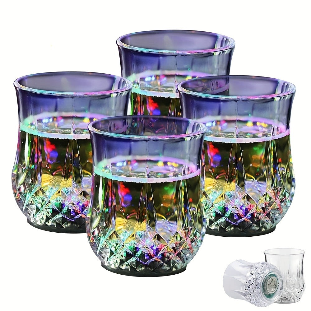 Light Up Cups 12 Pack – LED Luminous Sensor Glasses That Glow When Liquid Is Poured – 7-Color Gradient Flash Crystal Tumbler for Bar, KTV & Party – 6.76 Oz Cool Novelty Drinkware G - product image 8