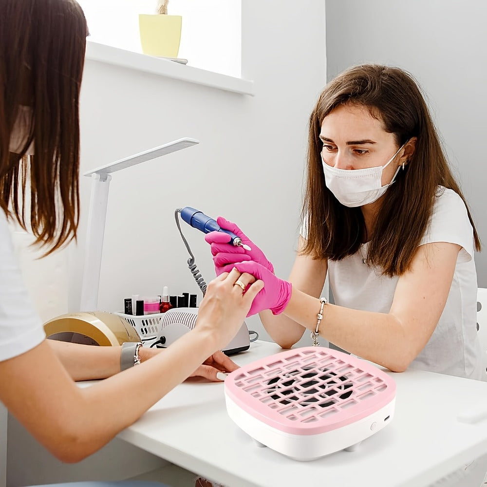 Nail Dust Collector Mini USB Electric Vacuum Cleaner with 10 Filter Pads & Strong Suction – Portable Nail Dust Suction Machine for Acrylic Gel Filing, Home Nail Station, Salon & Tr - product image 2