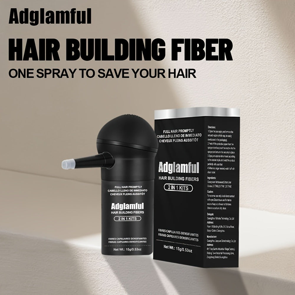Hair Building Fibers for Thinning Hair 2-in-1 Kit 15g - Instant 1-Second Adsorption Natural Invisible Hair Loss Concealer for Men & Women | Covers Bald Spots & Gray | 4 Shades - product image 16