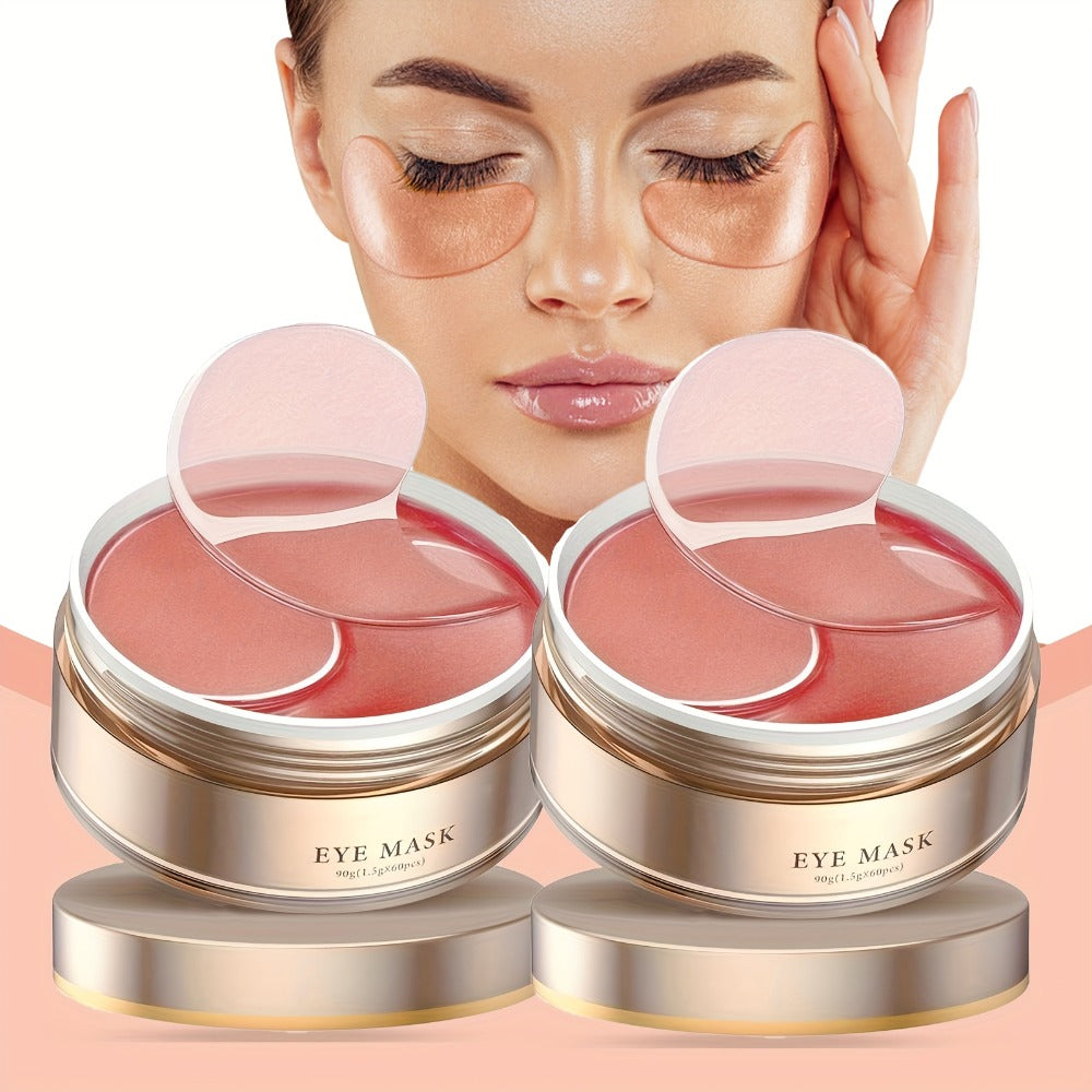 Caffeine Under Eye Patches 60pcs Depuffing Dark Circle Reducer with Hyaluronic Acid Collagen Glycerin Deep Hydrating Moisturizing Eye Mask Hypoallergenic All Skin Types Men Women G - product image
